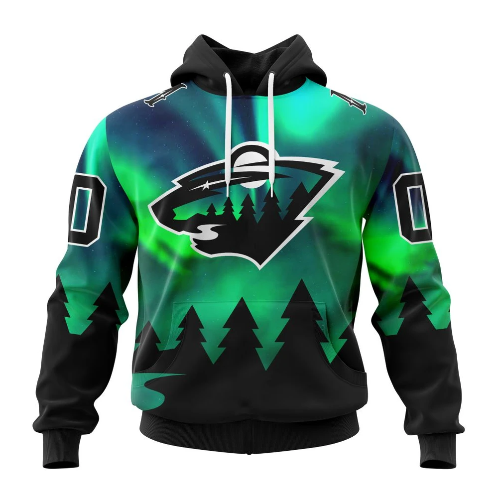 Hoodie NHL Minnesota Wild Special City Connect Design St2402 QTNHL080524A868HD