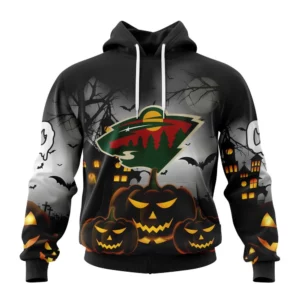 Hoodie NHL Minnesota Wild Special Design For Halloween St2302 QTNHL080524A1997HD