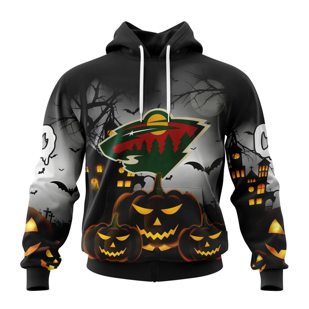 Hoodie NHL Minnesota Wild Special Design For Halloween St2302 QTNHL080524A1997HD