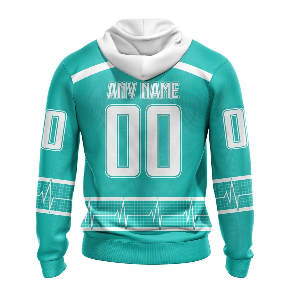 Hoodie NHL Minnesota Wild Special Design Honoring Healthcare Heroes St2301 QTNHL080524A2301HD - Image 2