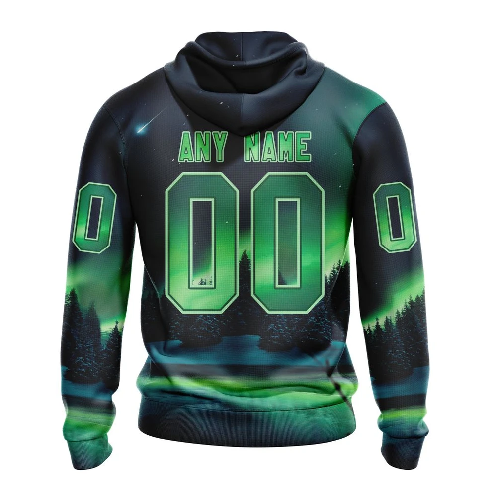 Hoodie NHL Minnesota Wild Special Design With Northern Lights St2303 QTNHL080524A1261HD - Image 2