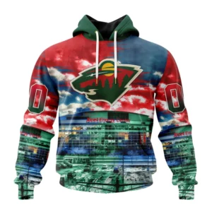 Hoodie NHL Minnesota Wild Special Design With Xcel Energy Center St2401 QTNHL080524A721HD