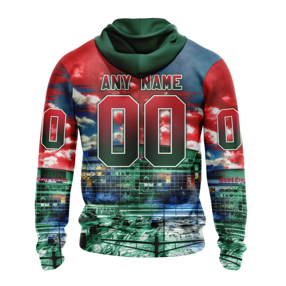 Hoodie NHL Minnesota Wild Special Design With Xcel Energy Center St2401 QTNHL080524A721HD - Image 2