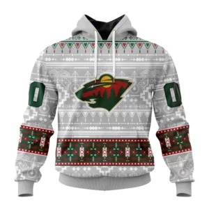 Hoodie NHL Minnesota Wild Special Native Design St2302 QTNHL080524A2058HD