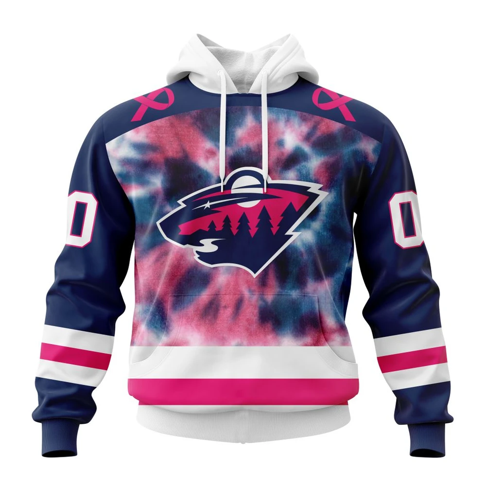 Hoodie NHL Minnesota Wild Special Pink October Fight Breast Cancer St2303 QTNHL080524A1833HD