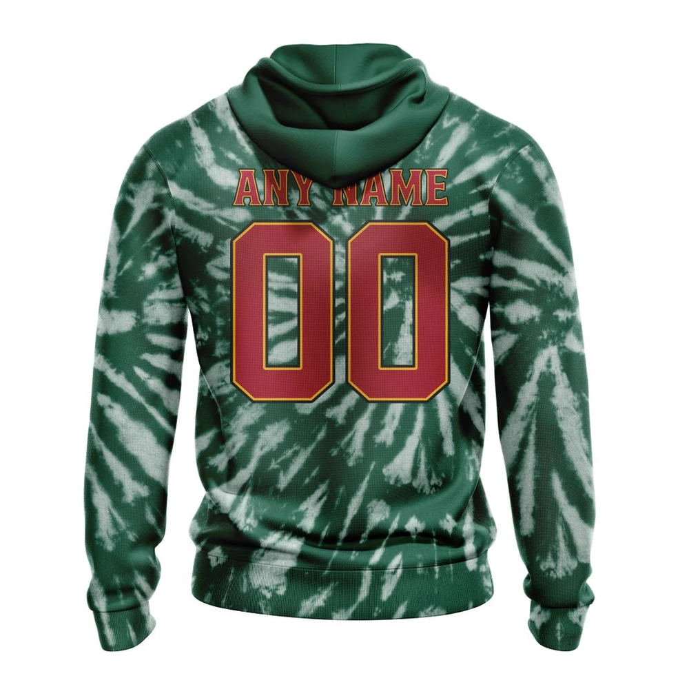 Hoodie NHL Minnesota Wild Special Retro Vintage Tie Dye St2201 QTNHL080524A133HD - Image 2