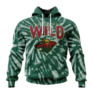 Hoodie NHL Minnesota Wild Special Retro Vintage Tie Dye St2201 QTNHL080524A133HD