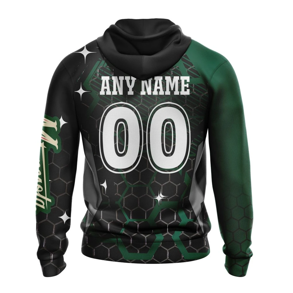 Hoodie NHL Minnesota Wild, Specialized Design With Motocross Syle V0222 QTNHL080524A3387HD - Image 2