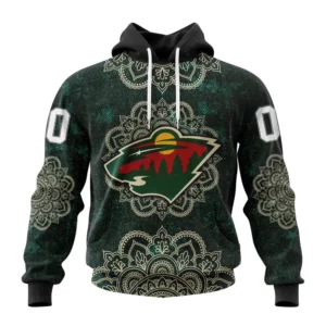 Hoodie NHL Minnesota Wild, Specialized Mandala Style St2201 QTNHL080524A4054HD