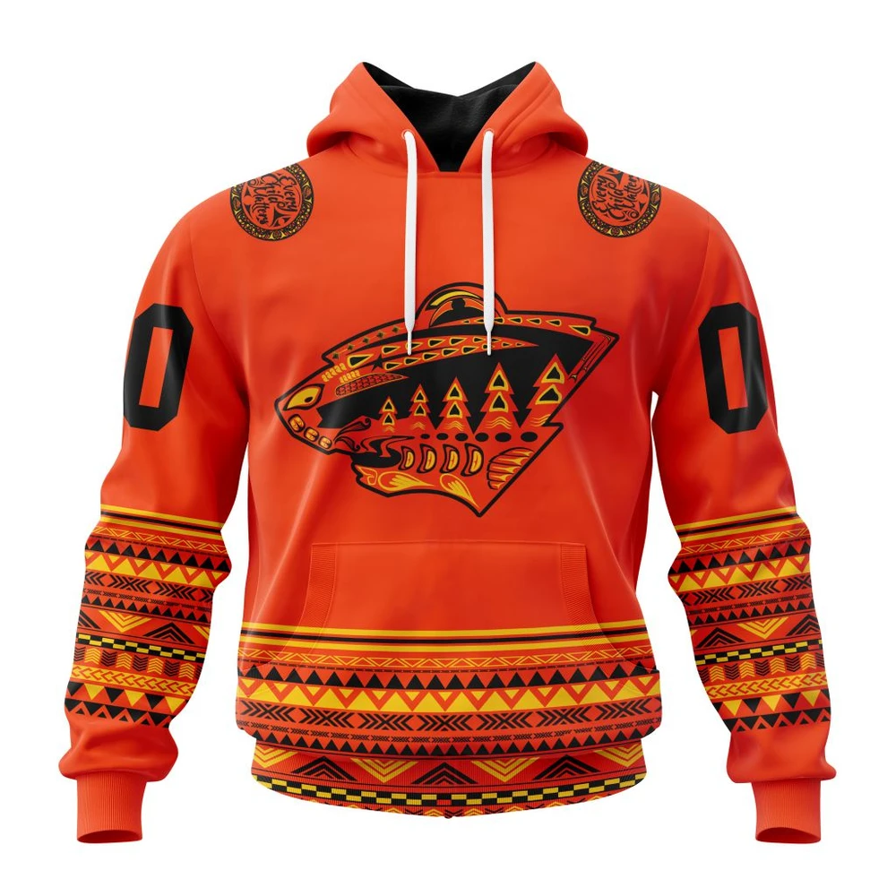 Hoodie NHL Minnesota Wild, Specialized National Day For Truth And Reconciliation QTNHL080524A3087HD