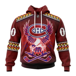 Hoodie NHL Montreal Canadien, Celebrate Indigenous Culture With Specialized Wasac Night V0122 QTNHL080524A3975HD