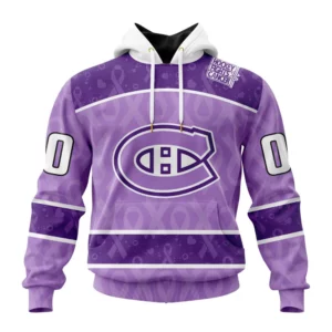 Hoodie NHL Montreal Canadiens New Lavender Hockey Fight Cancer St2301 QTNHL080524A1486HD