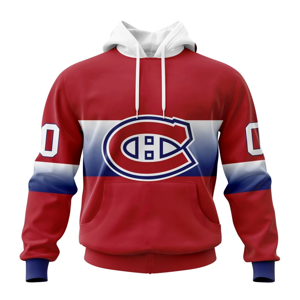 Hoodie NHL Montreal Canadiens Personalize Gradient Series Concept St2301 QTNHL080524A188HD