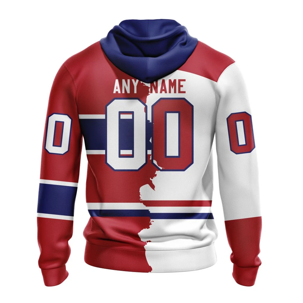 Hoodie NHL Montreal Canadiens Personalize Home Mix Away Kits QTNHL080524A1511HD - Image 2
