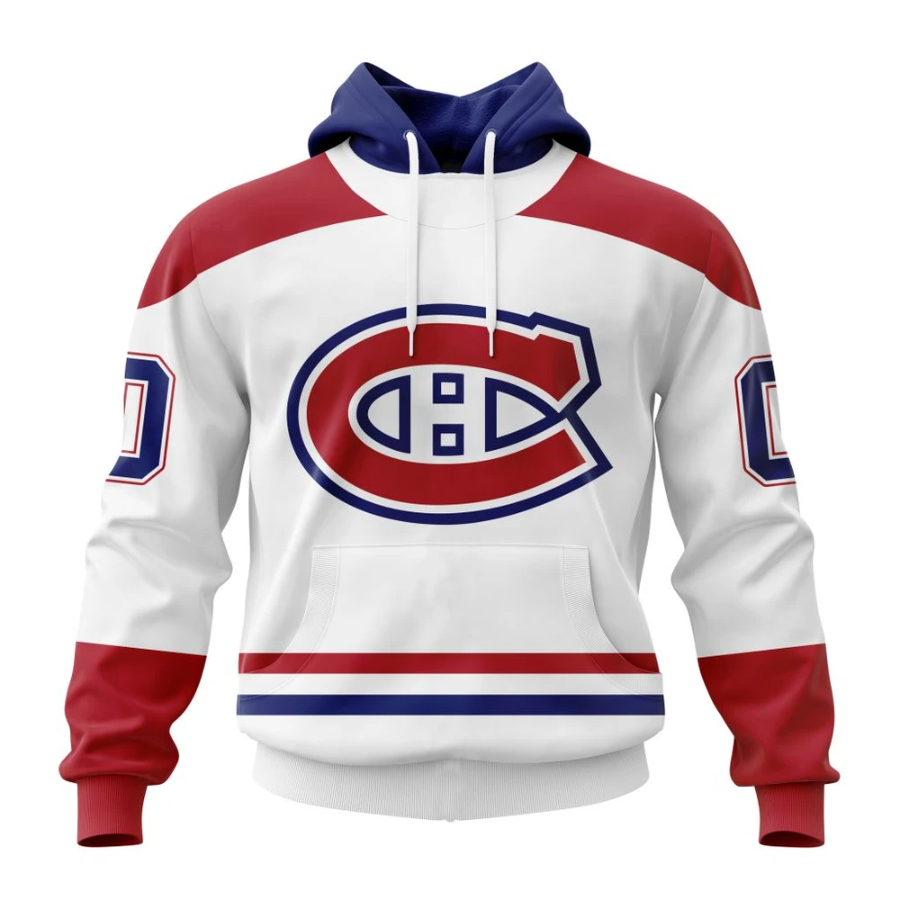 Hoodie NHL Montreal Canadiens Personalized Away Kits QTNHL080524A1552HD