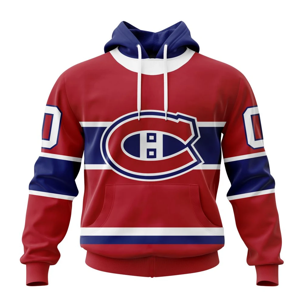 Hoodie NHL Montreal Canadiens Personalized Home Kits QTNHL080524A94HD
