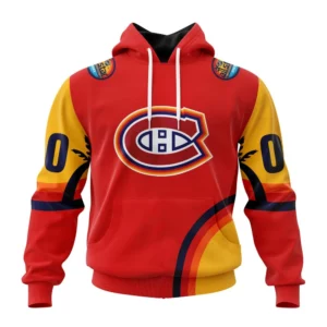 Hoodie NHL Montreal Canadiens Special All-Star Game Design With Florida Sunset QTNHL080524A2597HD
