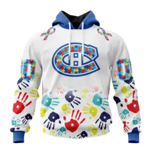 Hoodie NHL Montreal Canadiens Special Autism Awareness Design St2203 QTNHL080524A2506HD