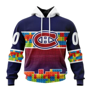 Hoodie NHL Montreal Canadiens Special Autism Awareness Design V2301 QTNHL080524A2239HD