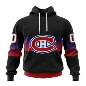 Hoodie NHL Montreal Canadiens Special Black And Gradient Design St2301 QTNHL080524A195HD