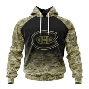 Hoodie NHL Montreal Canadiens Special Camo Design For Remembrance Day St2302 QTNHL080524A1778HD