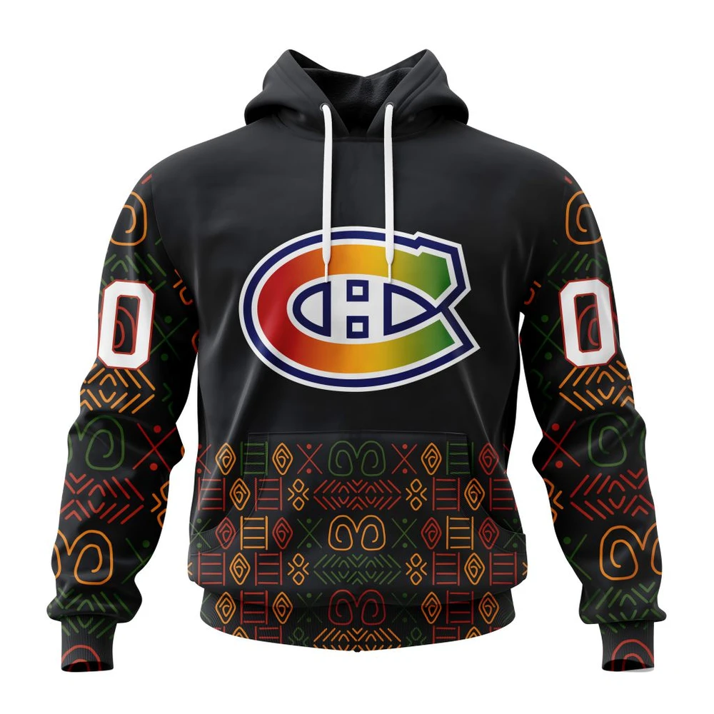 Hoodie NHL Montreal Canadiens Special Design For Black History Month St2401 QTNHL080524A1060HD