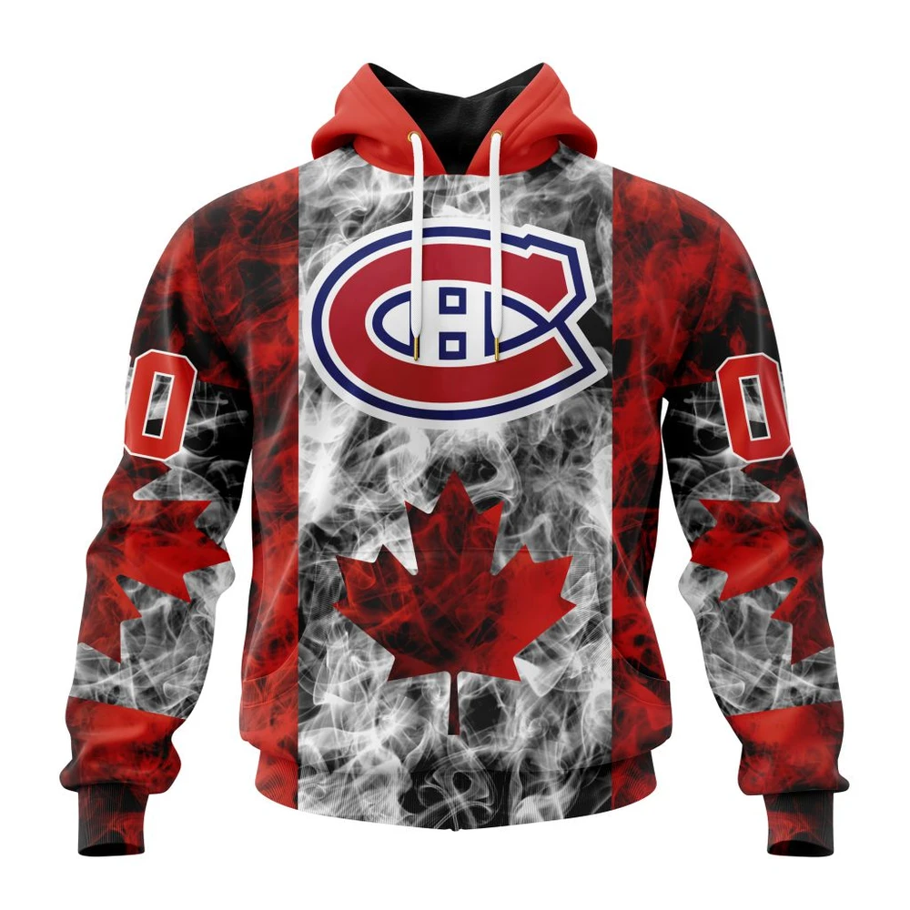 Hoodie NHL Montreal Canadiens Special Design For Canada Day St2401 QTNHL080524A490HD