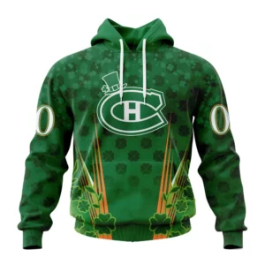 Hoodie NHL Montreal Canadiens Special Design For St. Patrick&apos;s Day St2402 QTNHL080524A1152HD