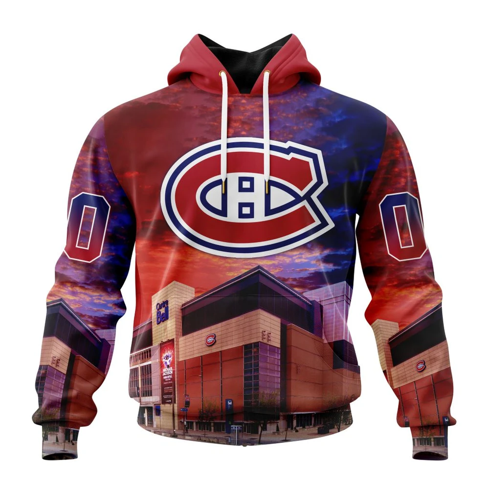 Hoodie NHL Montreal Canadiens Special Design With Bell Centre St2401 QTNHL080524A683HD