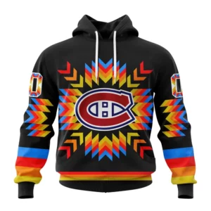 Hoodie NHL Montreal Canadiens Special Design With Native Pattern St2306 QTNHL080524A1028HD