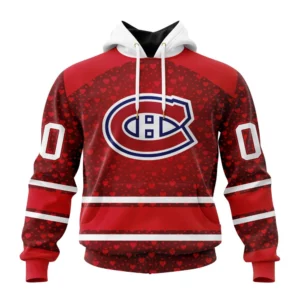 Hoodie NHL Montreal Canadiens Special Gift For Valentines Day St2401 QTNHL080524A996HD