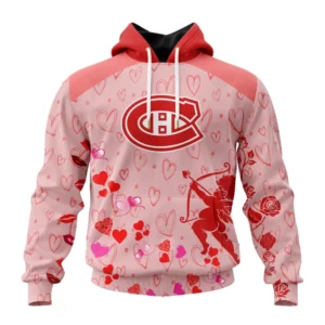 Hoodie NHL Montreal Canadiens Special Gift For Valentines Day St2402 QTNHL080524A965HD