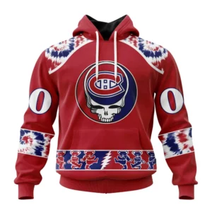 Hoodie NHL Montreal Canadiens Special Grateful Dead Design St2301 QTNHL080524A2196HD