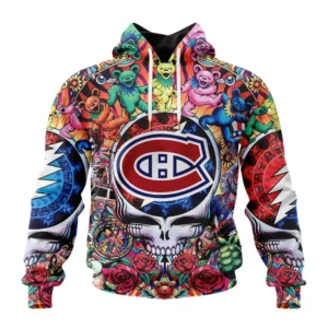 Hoodie NHL Montreal Canadiens Special Grateful Dead Design St2304 QTNHL080524A1890HD