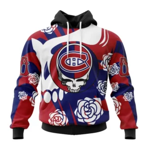 Hoodie NHL Montreal Canadiens Special Grateful Dead Design St2305 QTNHL080524A1279HD