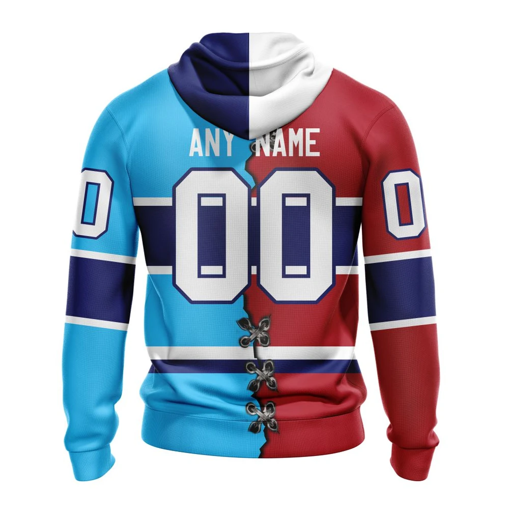 Hoodie NHL Montreal Canadiens Special Home Mix Reverse Retro Personalized Kits QTNHL080524A933HD - Image 2