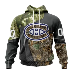 Hoodie NHL Montreal Canadiens Special Hunting Camo Design St2302 QTNHL080524A1315HD