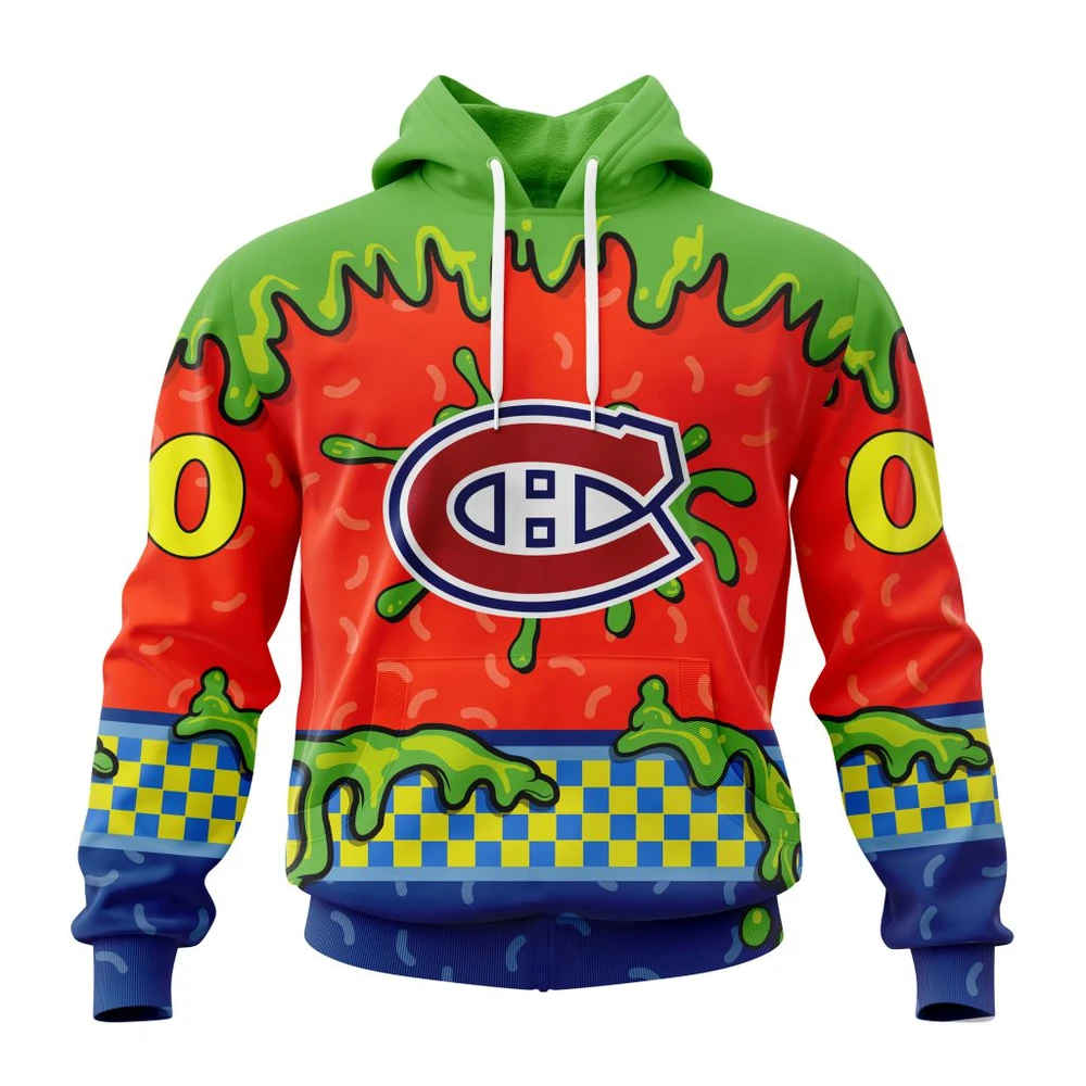 Hoodie NHL Montreal Canadiens Special Nickelodeon Design St2301 QTNHL080524A1183HD