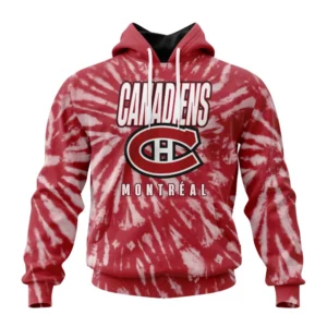 Hoodie NHL Montreal Canadiens Special Retro Vintage Tie Dye St2201 QTNHL080524A3071HD