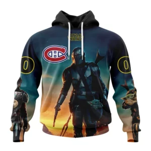 Hoodie NHL Montreal Canadiens Special Star Wars The Mandalorian Design St2401 QTNHL080524A705HD
