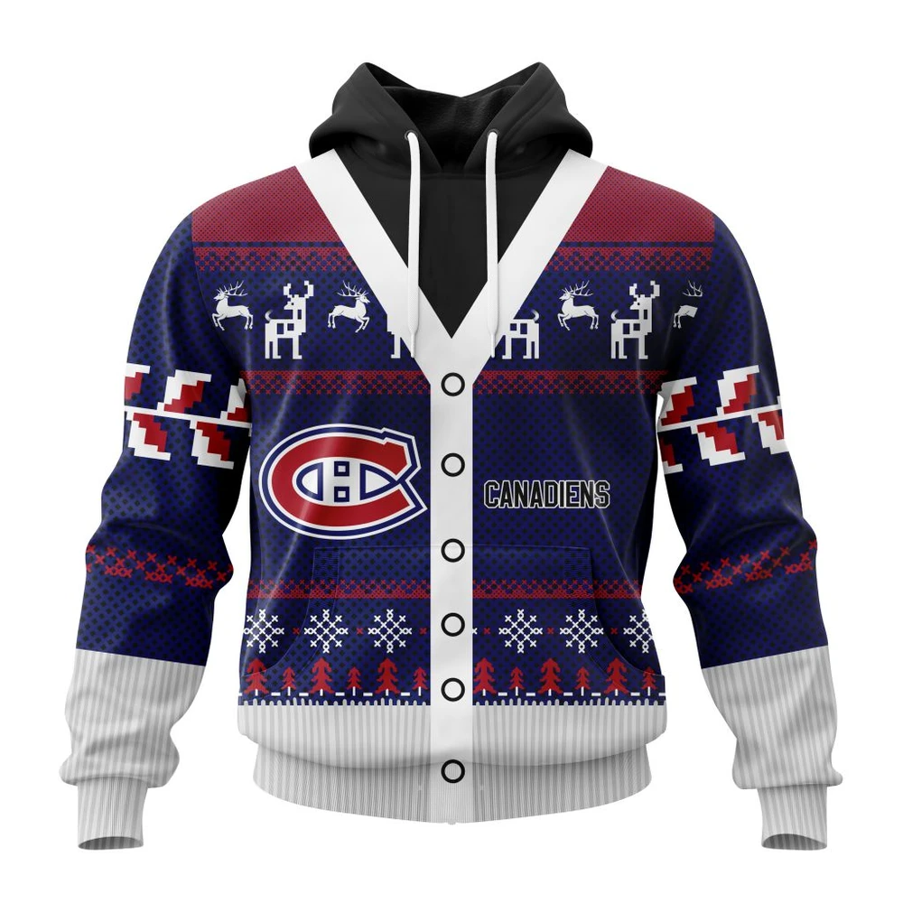 Hoodie NHL Montreal Canadiens, Specialized Chrismas Season QTNHL080524A2796HD