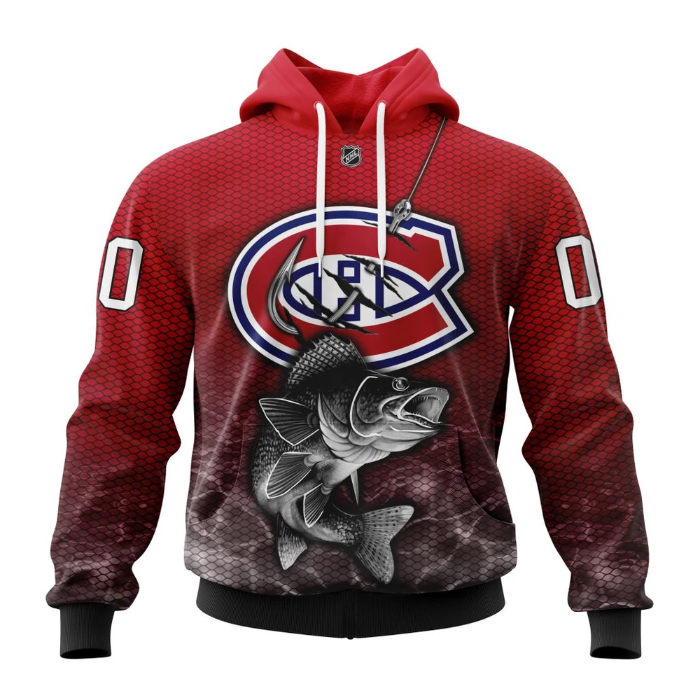 Hoodie NHL Montreal Canadiens, Specialized Fishing Style St2201 QTNHL080524A424HD