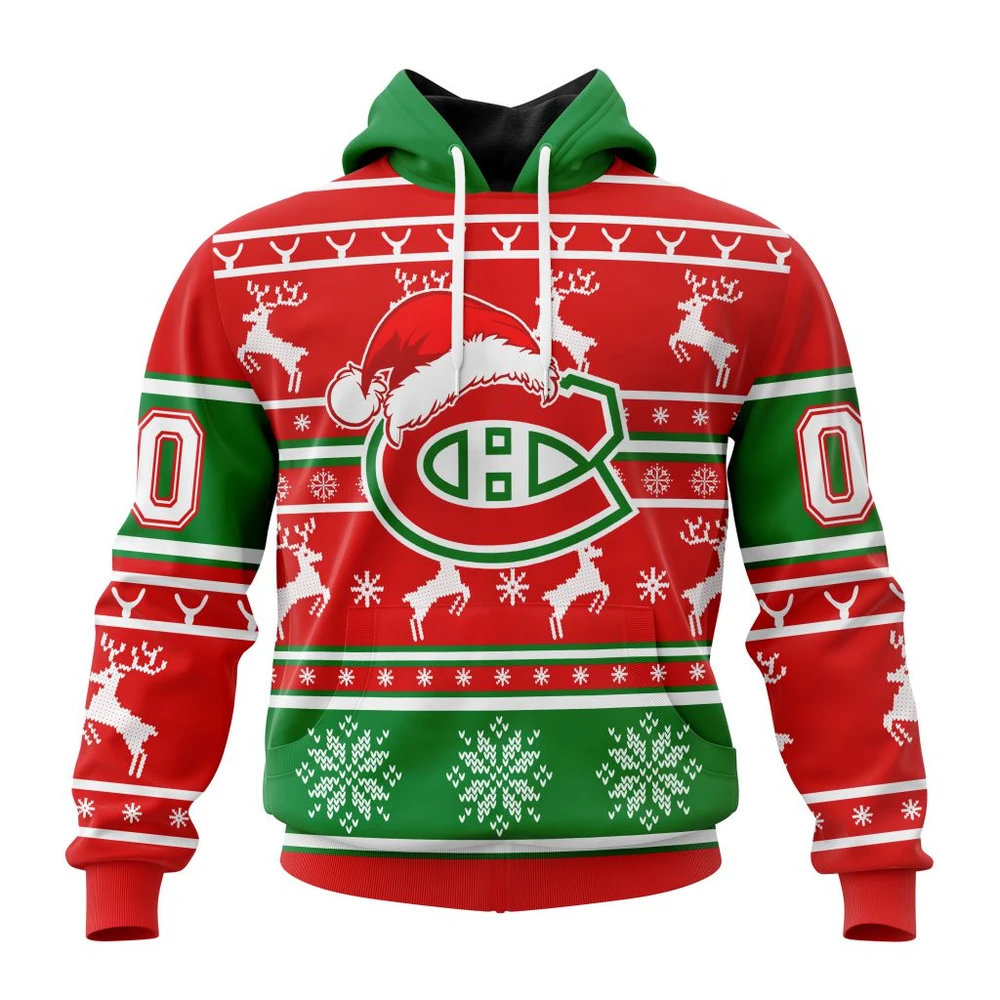 Hoodie NHL Montreal Canadiens, Specialized Unisex Christmas Is Coming V02 QTNHL080524A2961HD