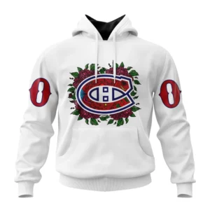 Hoodie NHL Montreal Canadiens, Specialized Unisex Kits Dia De Muertos QTNHL080524A2861HD