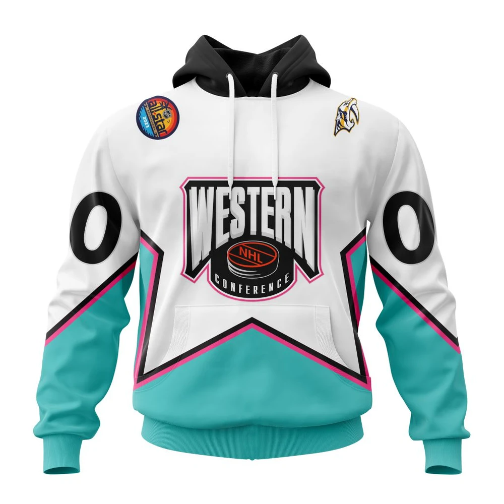 Hoodie NHL Nashville Predators All-Star Western Conference QTNHL080524A2353HD