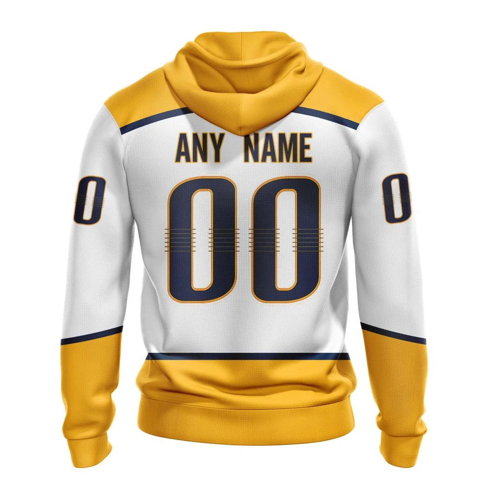 Hoodie NHL Nashville Predators Away Kits QTNHL080524A1693HD - Image 2