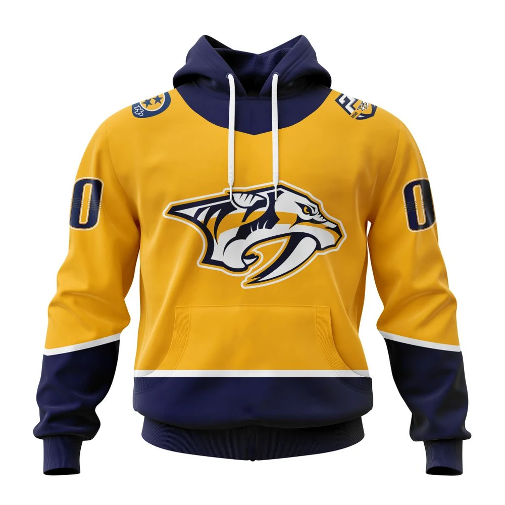 Hoodie NHL Nashville Predators Home Kits QTNHL080524A1692HD