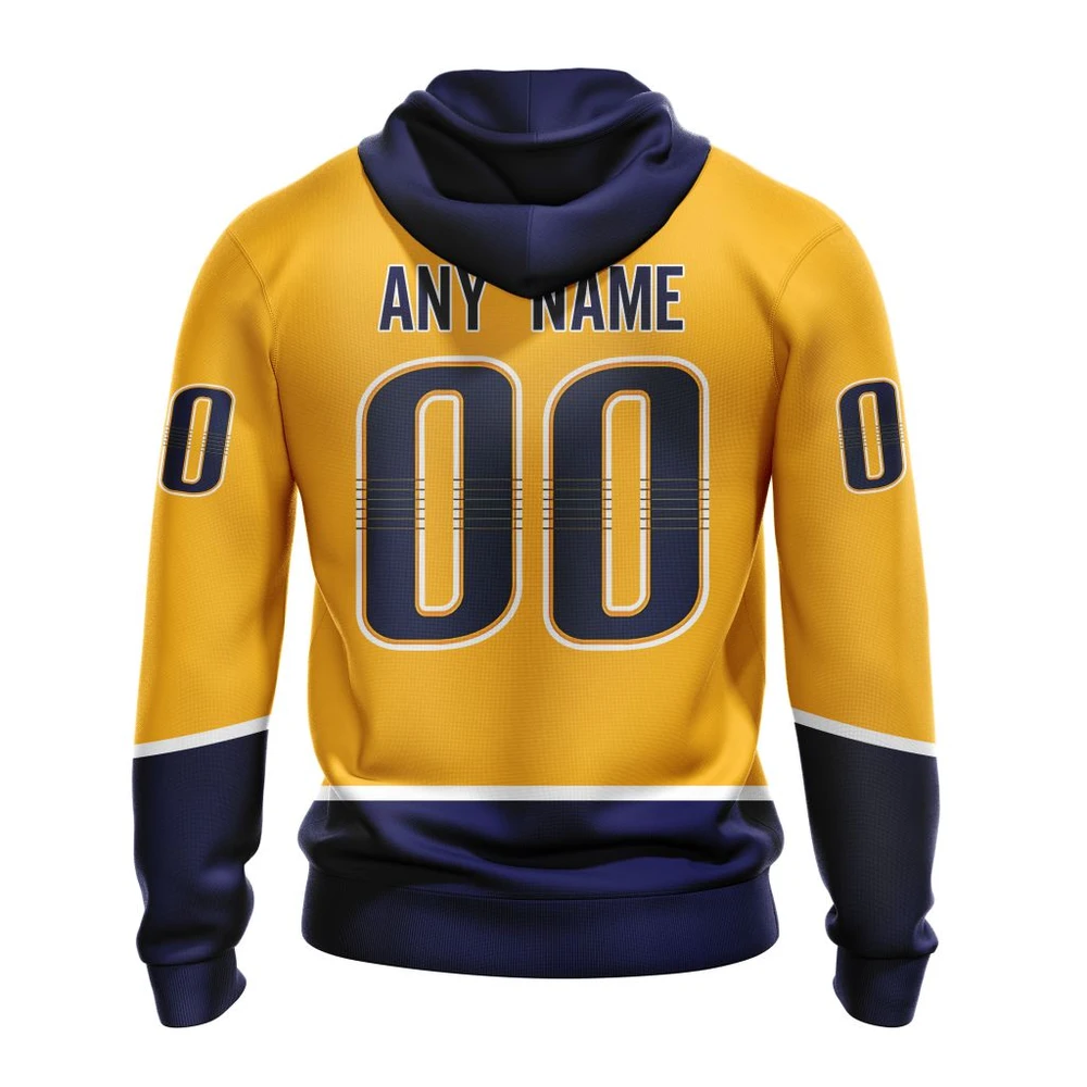 Hoodie NHL Nashville Predators Home With 25Th Anniversary Logo QTNHL080524A95HD - Image 2
