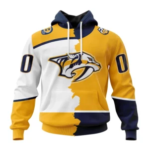 Hoodie NHL Nashville Predators Personalize Home Mix Away Kits QTNHL080524A1510HD