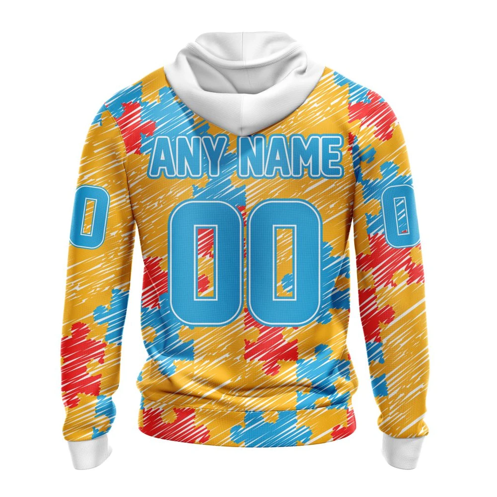 Hoodie NHL Nashville Predators Special Autism Awareness Design St2201 QTNHL080524A2473HD - Image 2